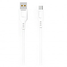 Cablu Incarcare Rapida si Transmitere Date USB/Micro Usb 2,4A 1 Metru Vdenmenv D01V Alb