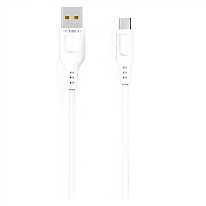 Cablu Incarcare Rapida si Transmitere Date USB/Micro Usb 2,4A 1 Metru Vdenmenv D01V Alb