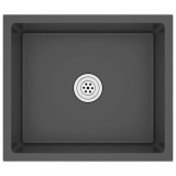 Cumpara ieftin Chiuveta de bucatarie lucrata manual, negru, otel inoxidabil