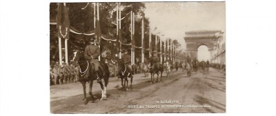 Carte postala Paris - General Pershing - scrisa A005 foto