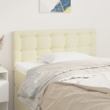 Cumpara ieftin Tăblie de pat, crem, 100x5x78/88 cm, piele ecologică