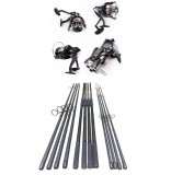4 Lansete Crap 3, 60 m, 3 Segm, 3, 75 Lbs + 4 Mulinete Ace 1200, Tambur 12000