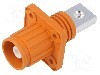 Conector alimentare DC, 1,5kV, 1 pini, seria ES-300A, {{Dimensiune pin}}. DEGSON ELECTRONICS - ESS-300A-95-B/S-OR-00