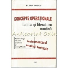 Concepte Operationale. Limba Si Literatura Romana - Elena Boboc