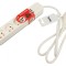 Prelungitor alimentare 4 prize PVC alb 1.5m 16A