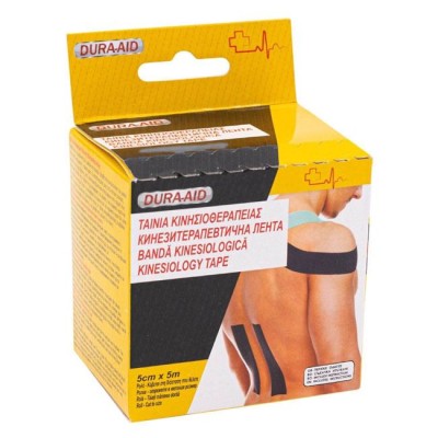 Banda Kinesiologica Neagra 5cmx5m foto