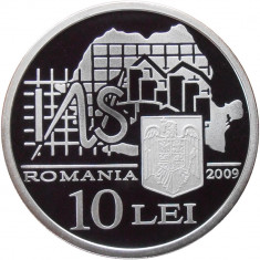 Romania 10 Lei 2009 (Oficiul de Statistica) Argint 31.1g/999, KM-253 UNC !! foto