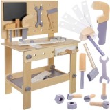 Atelier de jucarie din lemn cu unelte pentru copii Kruzzel
