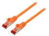 Cablu Patch Cord Goobay S/FTP Cat6 LSZH, Ecranat Dublu, Cupru, 1.5m, Portocaliu
