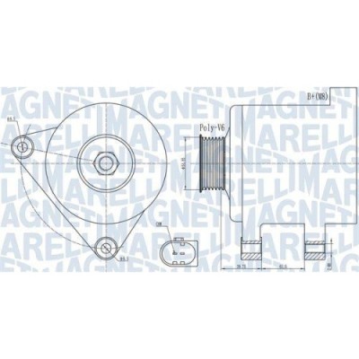 Alternator Seat Alhambra (710 711) 06.10-12.22; Vw Cc B7 (358) 11.11-12.16, Sharan (7n1 7n2) 05.10-11.22, 2.0 TDi, 2.0 TDI 4Drive, 2.0 TDI 4motion, M foto