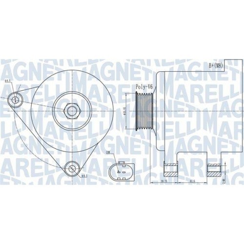 Alternator Seat Alhambra (710 711) 06.10-12.22; Vw Cc B7 (358) 11.11-12.16, Sharan (7n1 7n2) 05.10-11.22, 2.0 TDi, 2.0 TDI 4Drive, 2.0 TDI 4motion, M