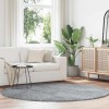 VidaXL Covor shaggy cu pom &icirc;nalt, NAVARRA, gri argintiu, 200x200 cm 4102924