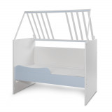 Patut modular multifunctional 5 configurari diferite 190 x 72 cm Multi White Baby Blue, Lorelli