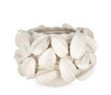 Cumpara ieftin Vaza flori ceramica alba Carambola 33.5x33x23 cm