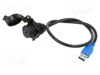 Cablu Composite USB 3.2 Gen1 AMPHENOL pentru montaj panou foto