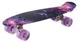 Skateboard model Space cu roti luminoase, 56 cm x 15 cm, MalPlay 110184