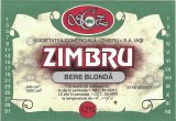 NI455 Etichetă bere blondă Zimbru, Societatea comercială Zimbru SA Iași, &icirc;nceputul anilor 1990
