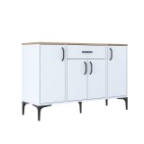 Cumpara ieftin Comoda TV Ubron Pako World Alb 120x40x78.6 cm