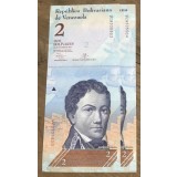 BNKSTR bancnote consecutive Venezuela - 2 Bolivares 2013, UNC (pret pe bucata)