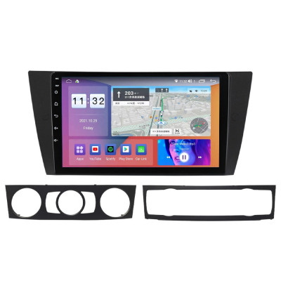 Navigatie Auto Multimedia cu GPS Android BMW SERIA 3 E90 (2005 - 2012), Display 9 inch, 2GB RAM +32 GB ROM, Internet, 4G, Aplicatii, Waze, Wi-Fi, USB, foto