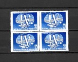 ROMANIA 1957 - AL VI-LEA CONGRES MONDIAL AL SINDICATELOR LEIPZIG, BLOC, MNH - LP 441