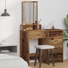 vidaXL Masă de toaletă Lemn Vechi 50 x 41 x 140 cm Lemn compozit 865134 foto