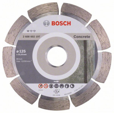 Bosch Disc diamantat Standard for Concrete 125x22,23x1.6x10mm ProAdvanced PowerfulTools foto