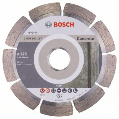 Disc diamantat Bosch Standard for Concrete 125x22,23x1.6x10mm foto