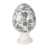 Cumpara ieftin Ou Paste decorativ ceramica bej verde &Oslash; 17x28 cm
