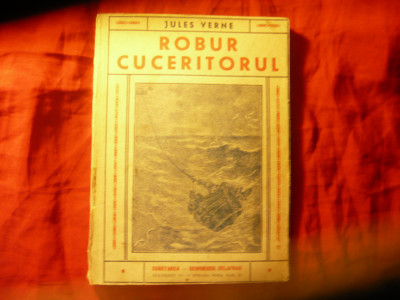 Jules Verne- Robur Cuceritorul - Ed. Cugetarea 1940 138 pag. , cu ilustratii foto