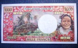 ?? prima semnatura ?? P-27a ?Tahiti ? PAPEETE ?? 1000 Francs 1971 ? UNC