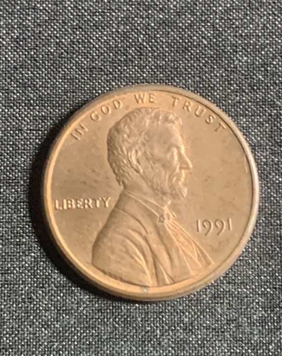 Moneda One Cent 1991 USA