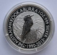 AUSTRALIA 1 DOLLAR 2015 KOOKABURRA . ARGINT 999 ? . 31,135 GRAME/ 40,6 MM.PROOF foto