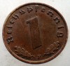 2.498 GERMANIA WWII 1 REICHSPFENNIG 1939 F, Europa, Bronz