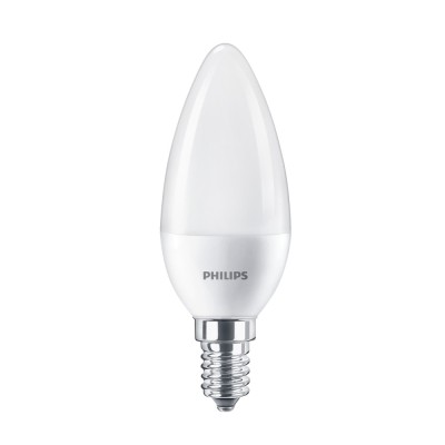 Bec LED Philips lumanare B38 E14 7W 806lm lumina rece 6500 K foto