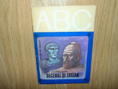 ABC -DECEBAL SI TRAIAN ANUL 1980 foto