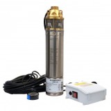 ProGARDEN 4SKM100 Pompa submersibila 1&quot;, 750W, apa curata, 50L/min, 55m, flansa cupru - 6960270341330