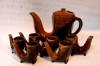 Set ceramica pentru servire rachiu sau țuică - vintage