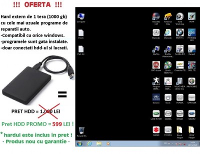 Programe softuri reparatii service auto instalate pe hard extern foto