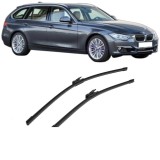 Cumpara ieftin Set stergatoare auto BMW Seria 3 Touring Van (F31) din 2012-2019, pentru parbriz auto, 2 bucati, Bosch Aerotwin, din cauciuc siliconat rezistent, BMW