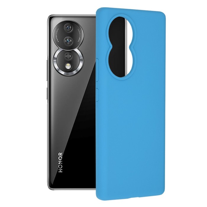 Husa Honor 80 Techsuit Soft Edge Silicone, albastru