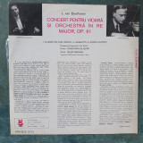 Beethoven, CONCERT PENTRU VIOARA SI ORCHESTRA / YEHUDI MENUHIN, stare fb, VINIL, Clasica