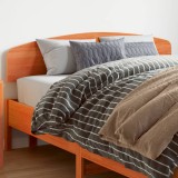 Gossi tablie de pat, maro ceruit, 140 cm, lemn masiv de pin