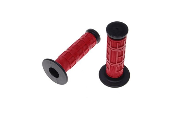 Mansoane moto WM, lungime 124 mm, culoare rosu/negru Cod Produs: MX_NEW AB32882