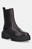 Marc O&#039;Polo ghete chelsea de piele Christel culoarea maro, cu toc plat, 50917345001100