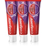 Colgate Max White Purple Reveal pastă de dinți revigorantă 3x75 ml