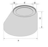 Con de reductie 100/62,5 cm