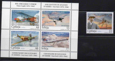 SERBIA 2010, Aviatie, serie neuzata, MNH foto