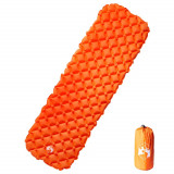 VidaXL Saltea de camping gonflabilă, portocaliu, 190x58x6 cm