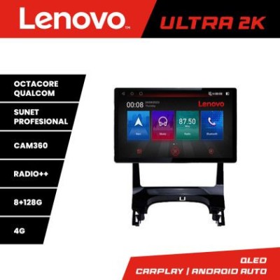 Navigatie Peugeot 3008 Quad Core N-323 ecran 13&amp;quot; 2K 8+128 Android Waze USB Navigatie 4G 360 Toslink Youtube Rad CarStore Technology foto